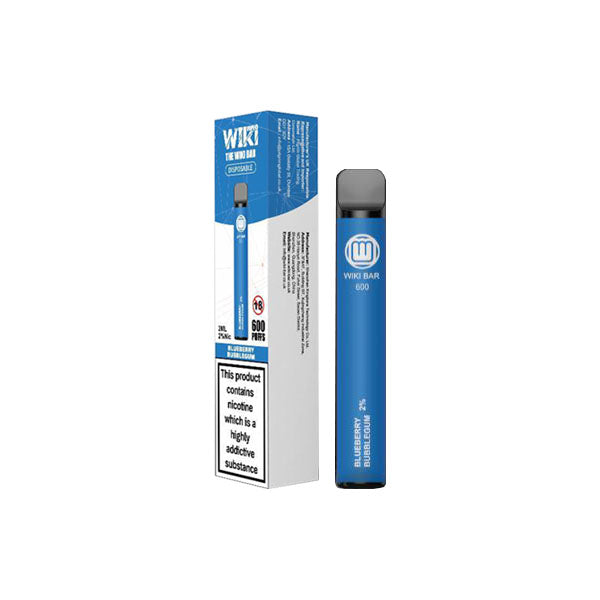 WIKI BAR - DESECHABLE BLUEBERRY ICE 600 PUFFS 20MG - Mundo Vapor