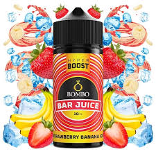 BOMBO  - HYPER BOOST AROMA STRAWBERRY BANANA ICE 10ML /120ML