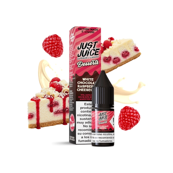 JUST JUICE - DESSERT WHITE CHOCOLATE RASPBERRY CHEESECAKE SALT 10 ML