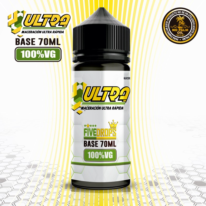 base-70ml-vg-ultra-by-five-drops FIVE DROPS - BASE 70ML GLICERINA VEGETAL ULTRA - Imagen 1